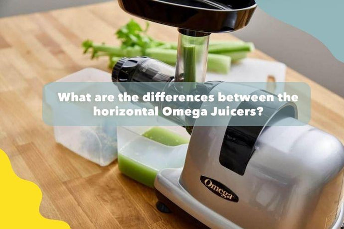 What are the differences between the horizontal Omega Juicers?
