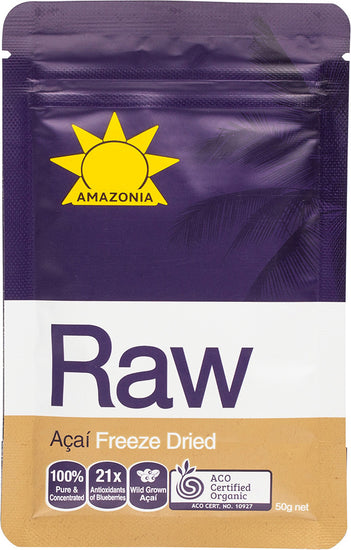 Amazonia Raw Acai Berry Freeze Dried Powder (50g)