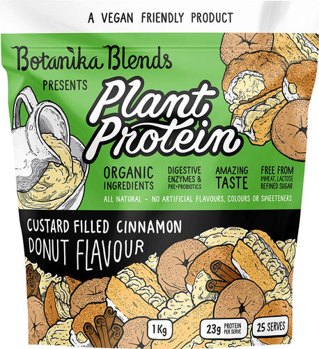 Botanika Blends Plant Protein Custard Filled Cinnamon Donut (1kg)