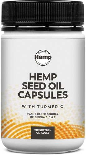 Essential Hemp Hemp Seed Oil Capsules With Turmeric (100 pieces)