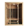 Kiva Wellness Rise 3 Person Far-Infrared Sauna with Chromotherapy Light