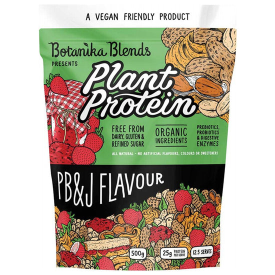 BOTANIKA BLENDS Plant Protein PB&J (Peanut Butter Jam) (500g)
