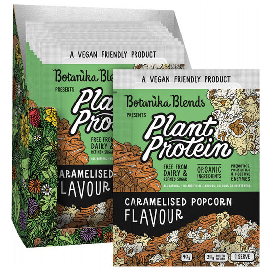 BOTANIKA BLENDS Plant Protein Caramelised Popcorn (12x40g)