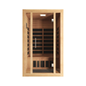 Kiva Wellness Rise 2 Person Far-Infrared Sauna with Chromotherapy Light